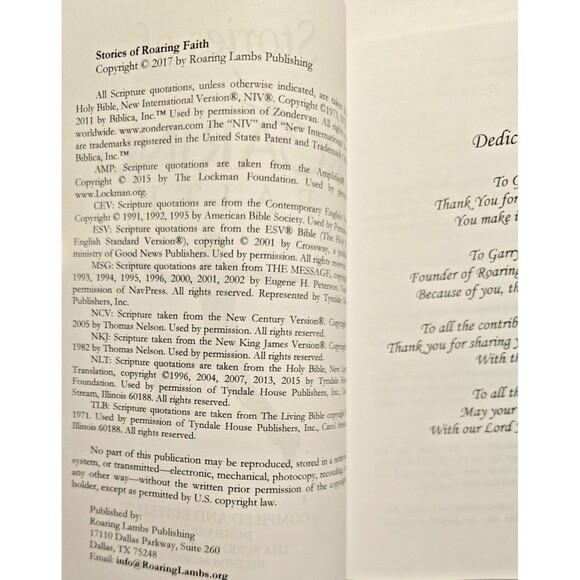 STORIES OF ROARING FAITH BOOK 2 By Donna Skell & Lisa Burkhardt Worley BRAND NEW - Picture 2 of 10